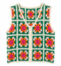 Gilet crochet G03 vert