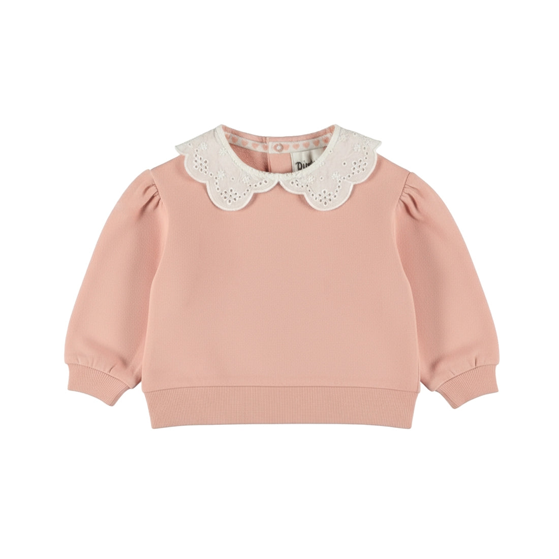 Sweat col broderie 60358