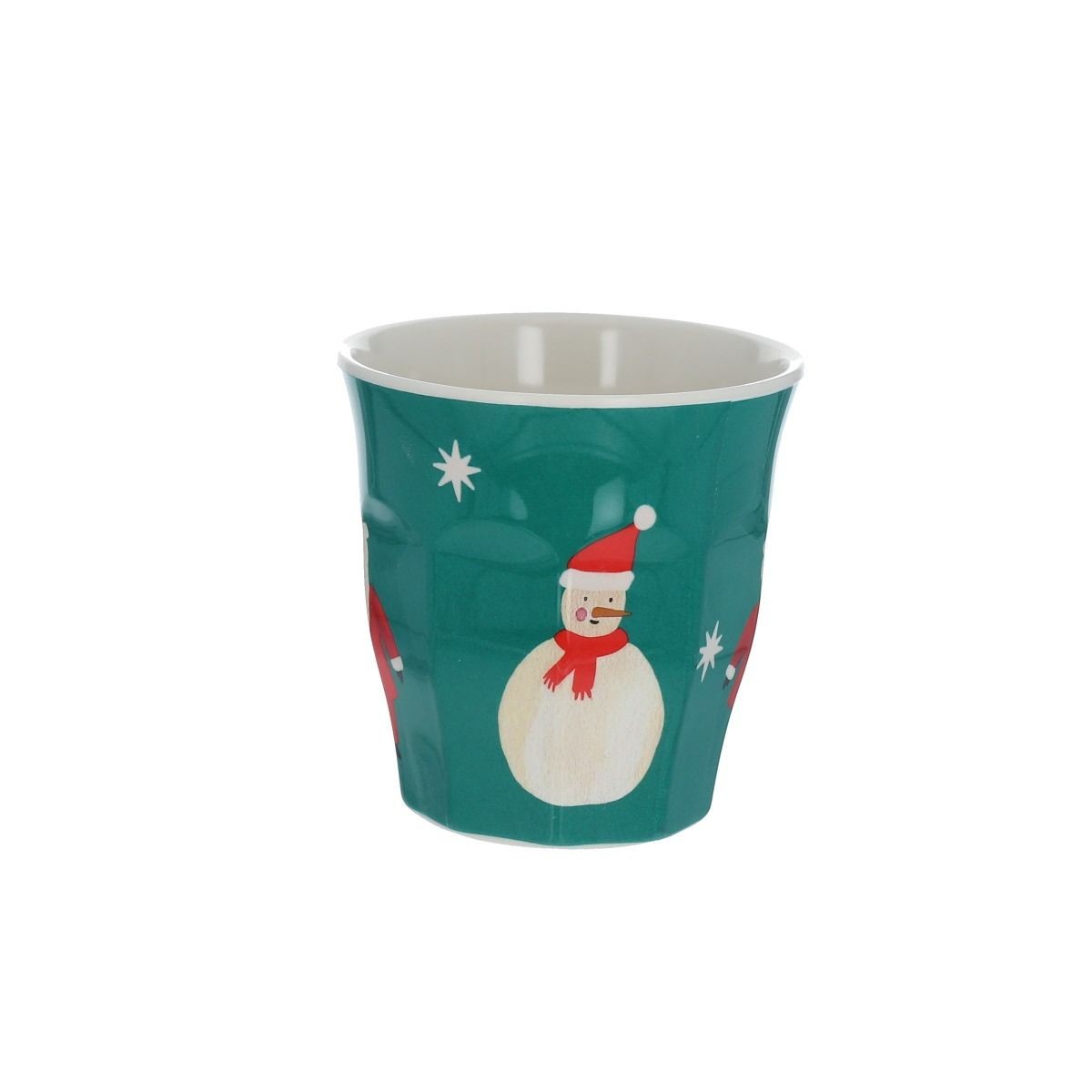 Verre S père noël vert