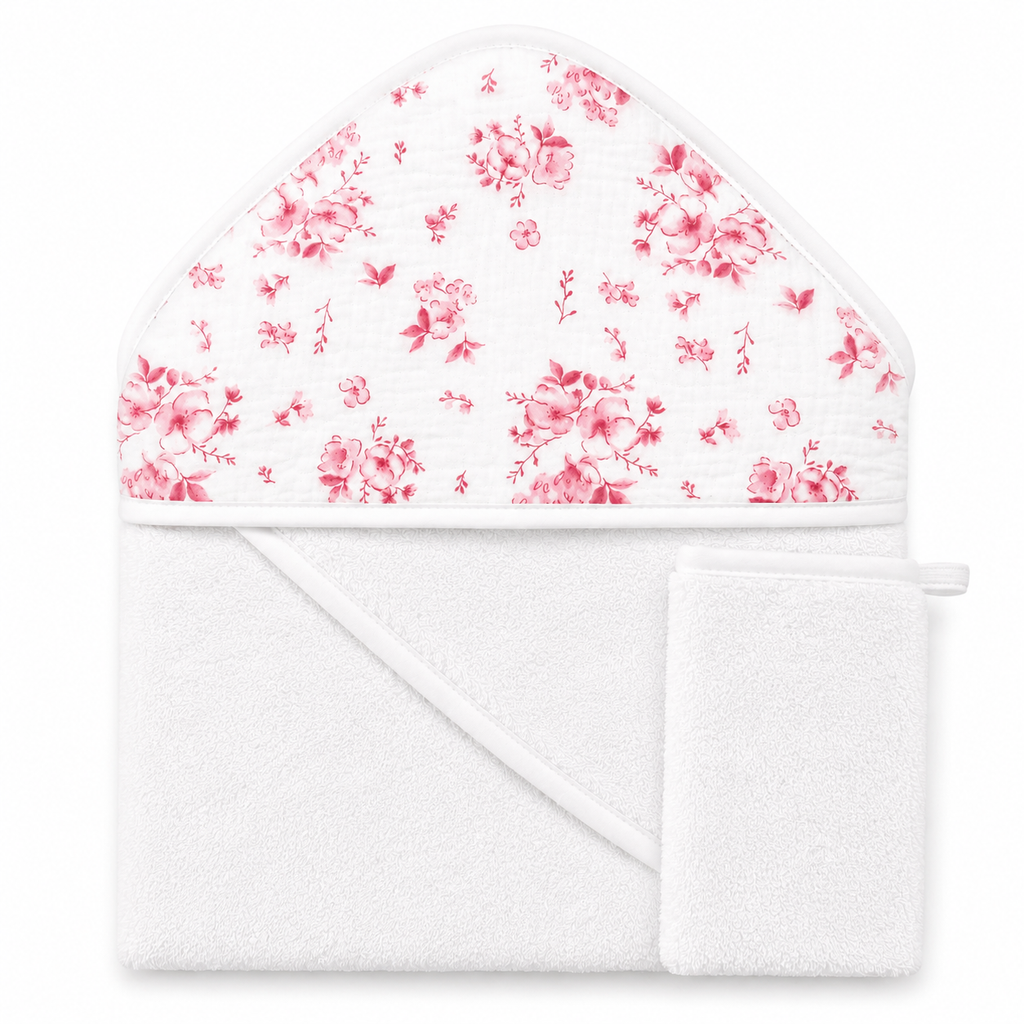 Cape de bain & gant de toilette