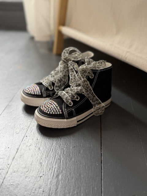 Baskets noires à strass