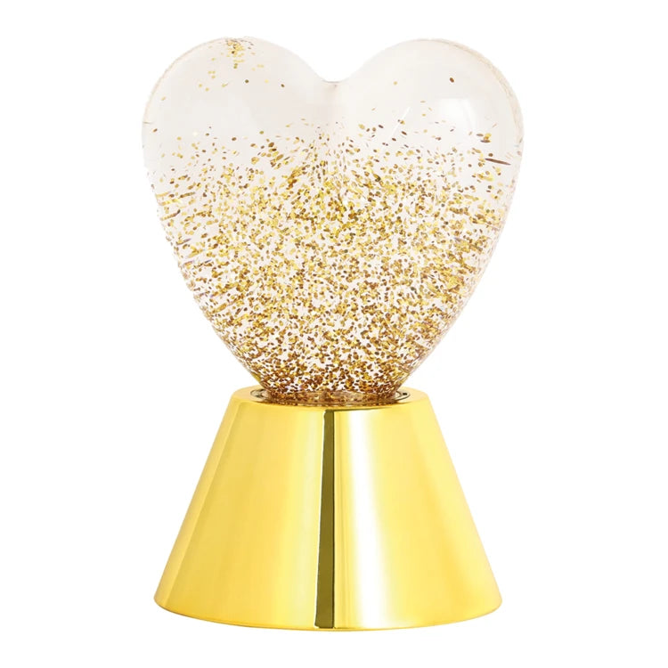 Lampe cœur à paillettes