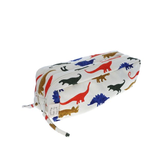 Trousse double zip dino