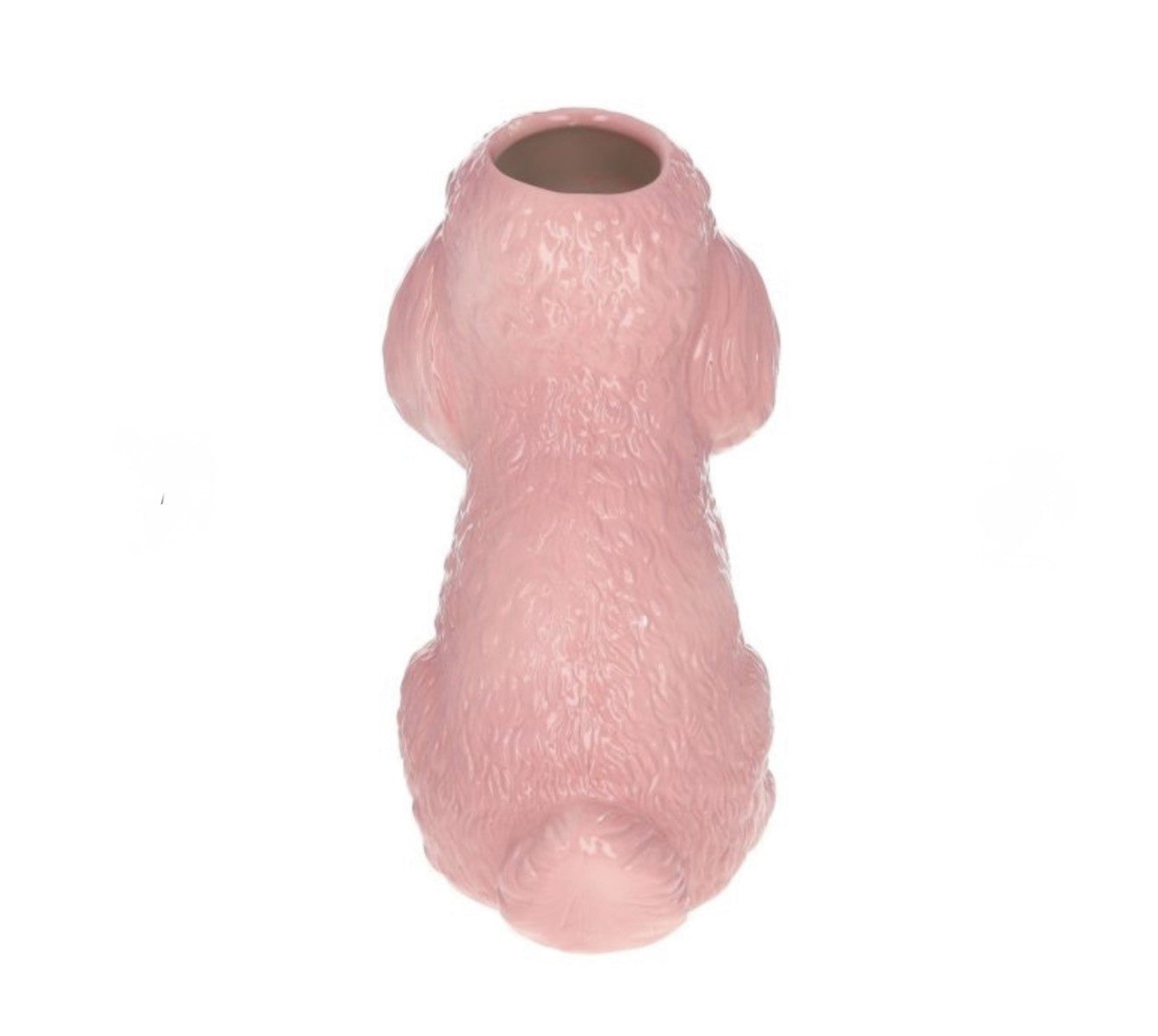 Vase caniche rose