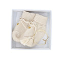Boîte coffret naissance chaussons et bracelet
