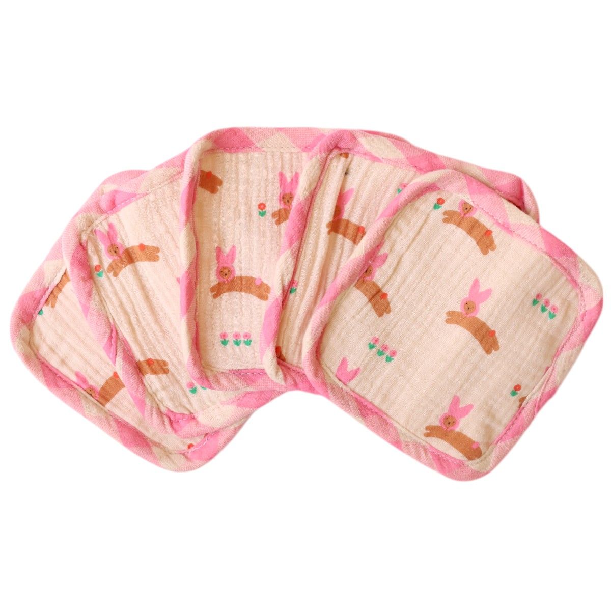 Lot de lingettes lavables éponge-Chichi pompon