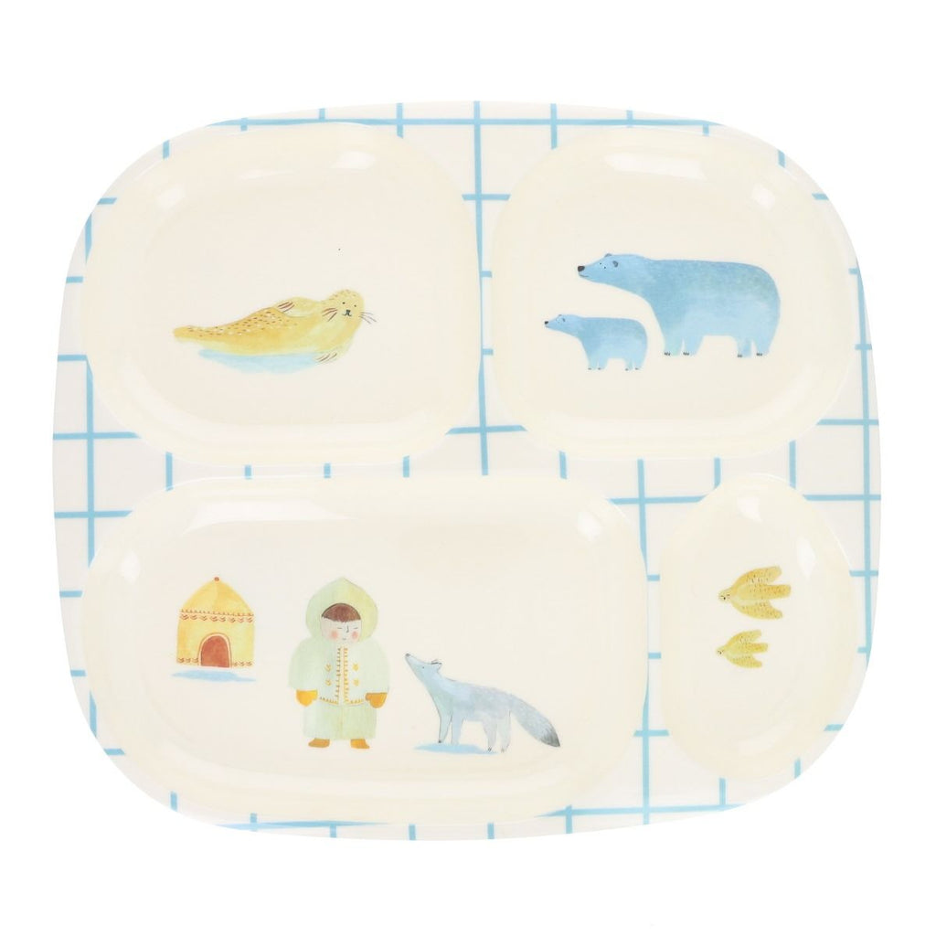 Assiette à compartiments banquise - Inuit