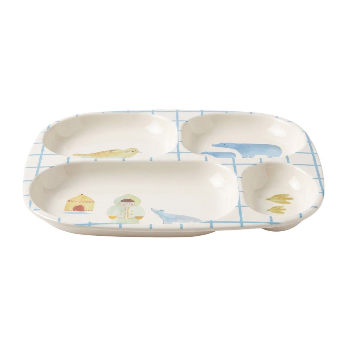 Assiette à compartiments banquise - Inuit