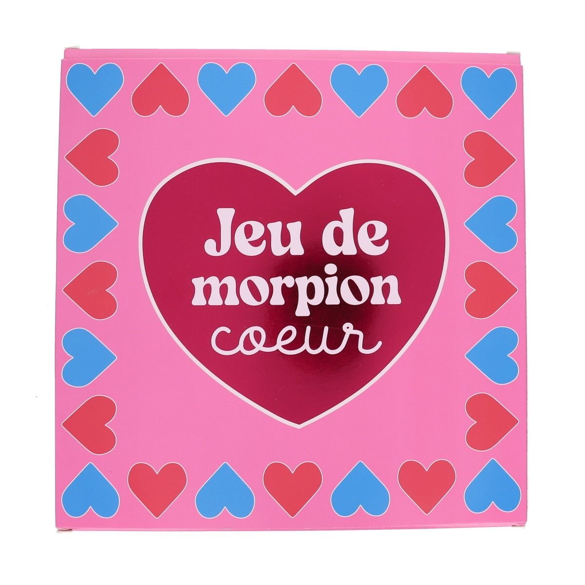 Jeu de morpion cœurs roses et bleus