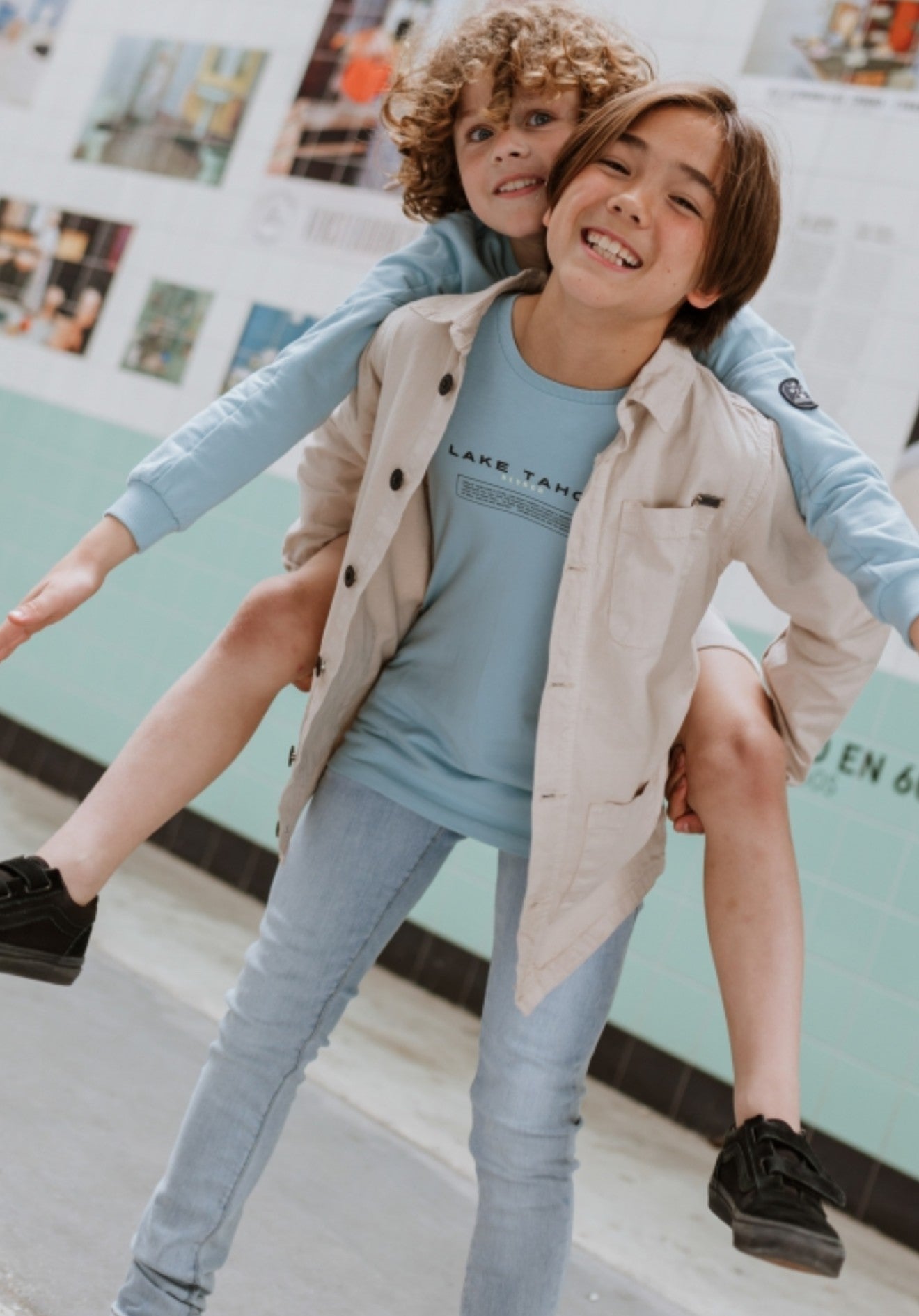 Tee-shirt bleu ciel 54260