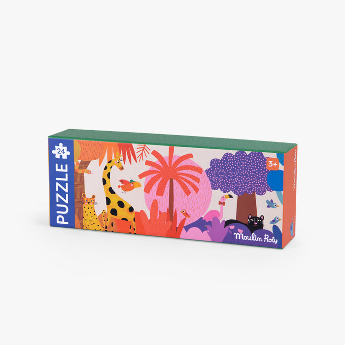 Puzzle jungle arc-en-ciel