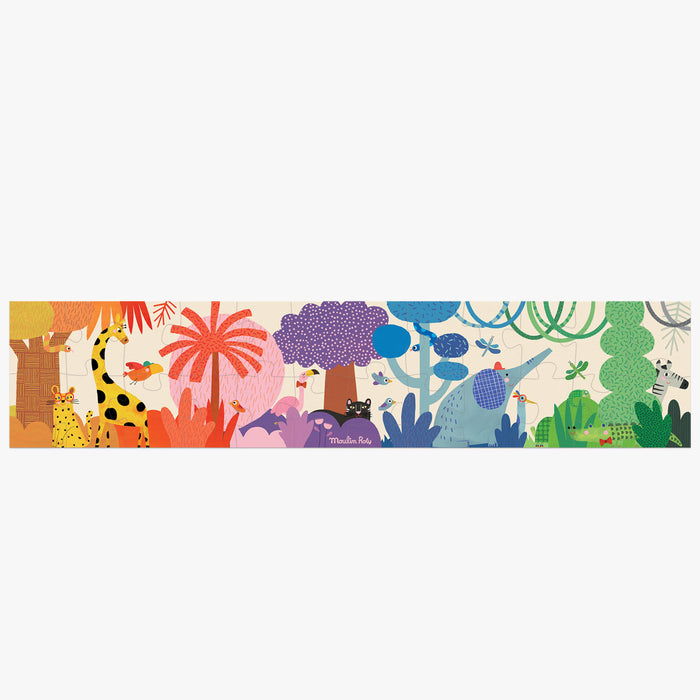 Puzzle jungle arc-en-ciel