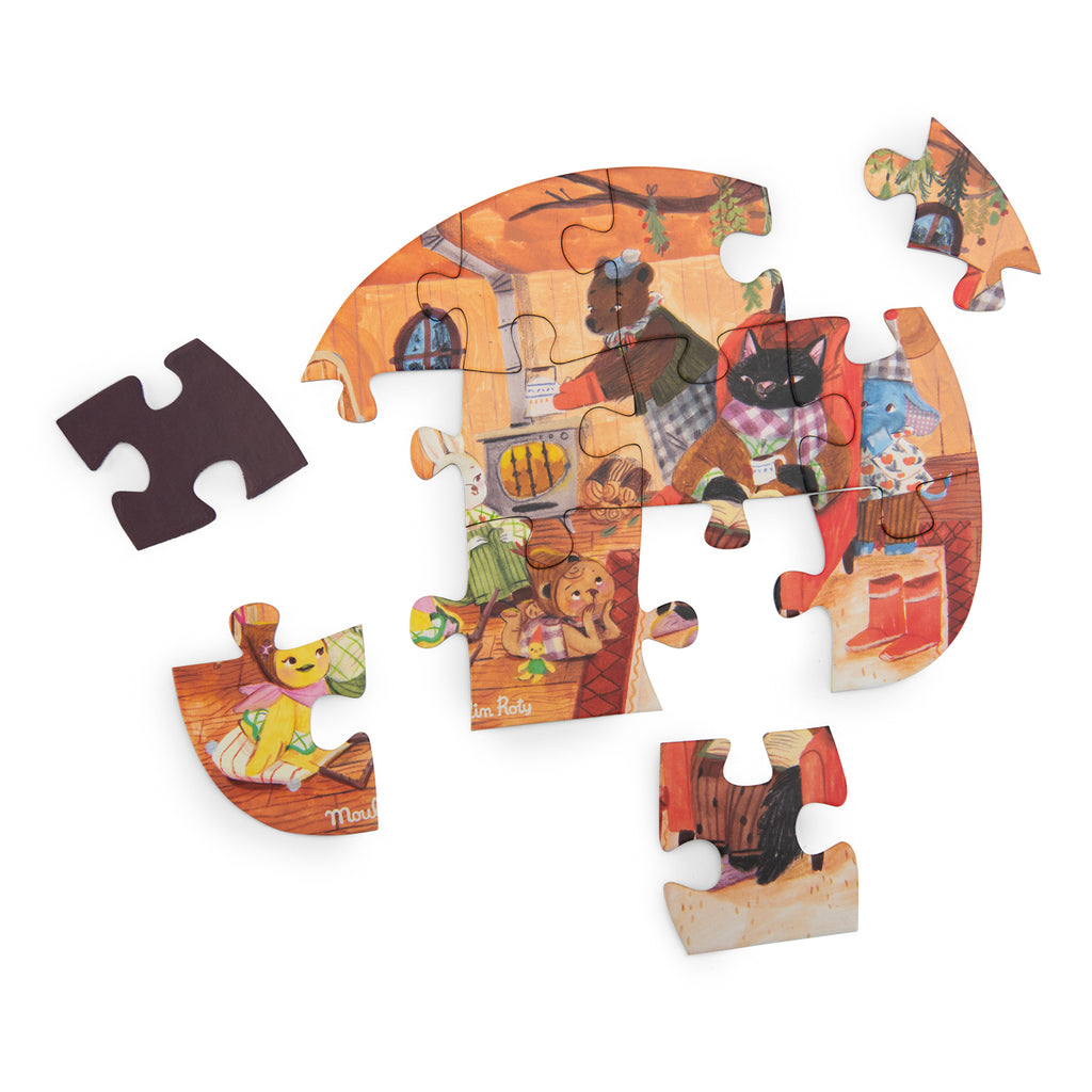 4 mini puzzles Une belle journée