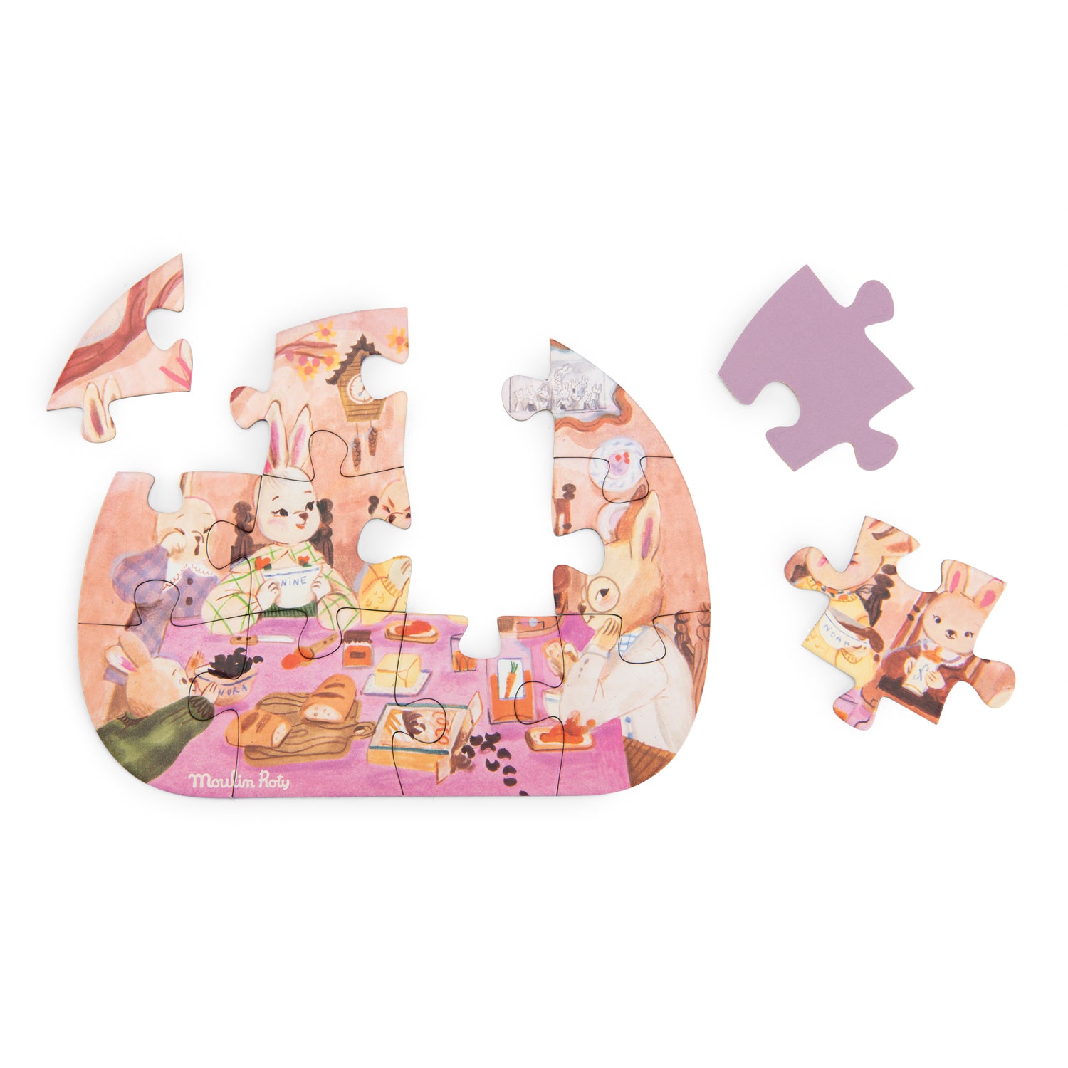 4 mini puzzles Une belle journée