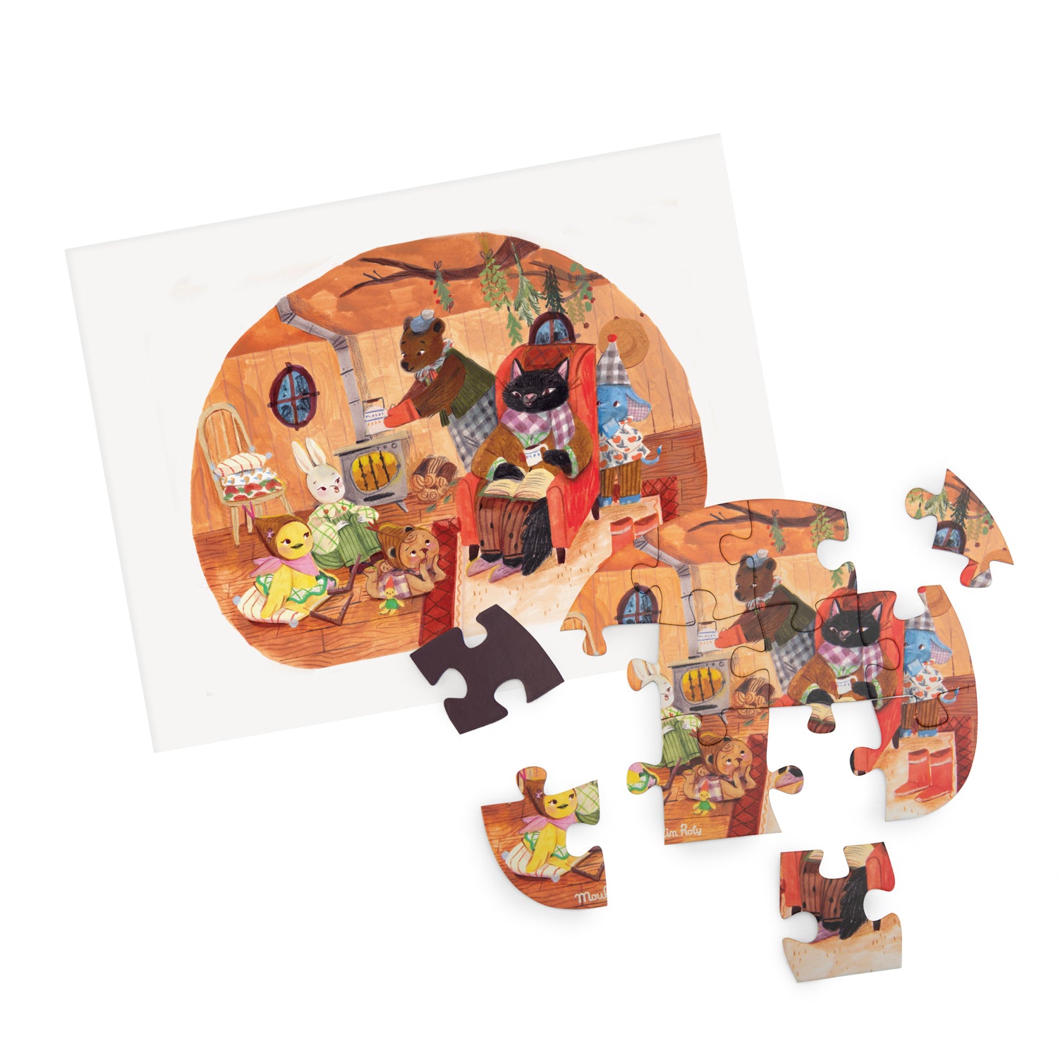 4 mini puzzles Une belle journée