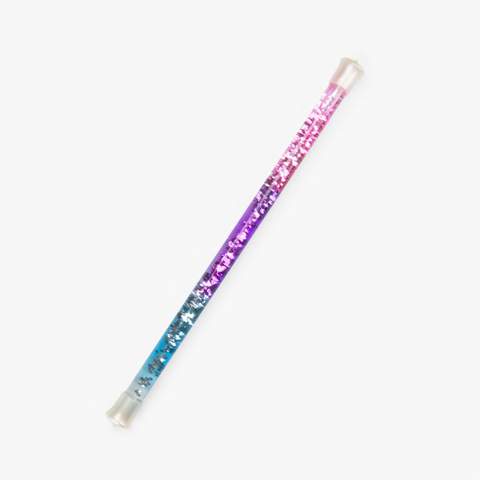 Baguette à paillettes bleue et rose