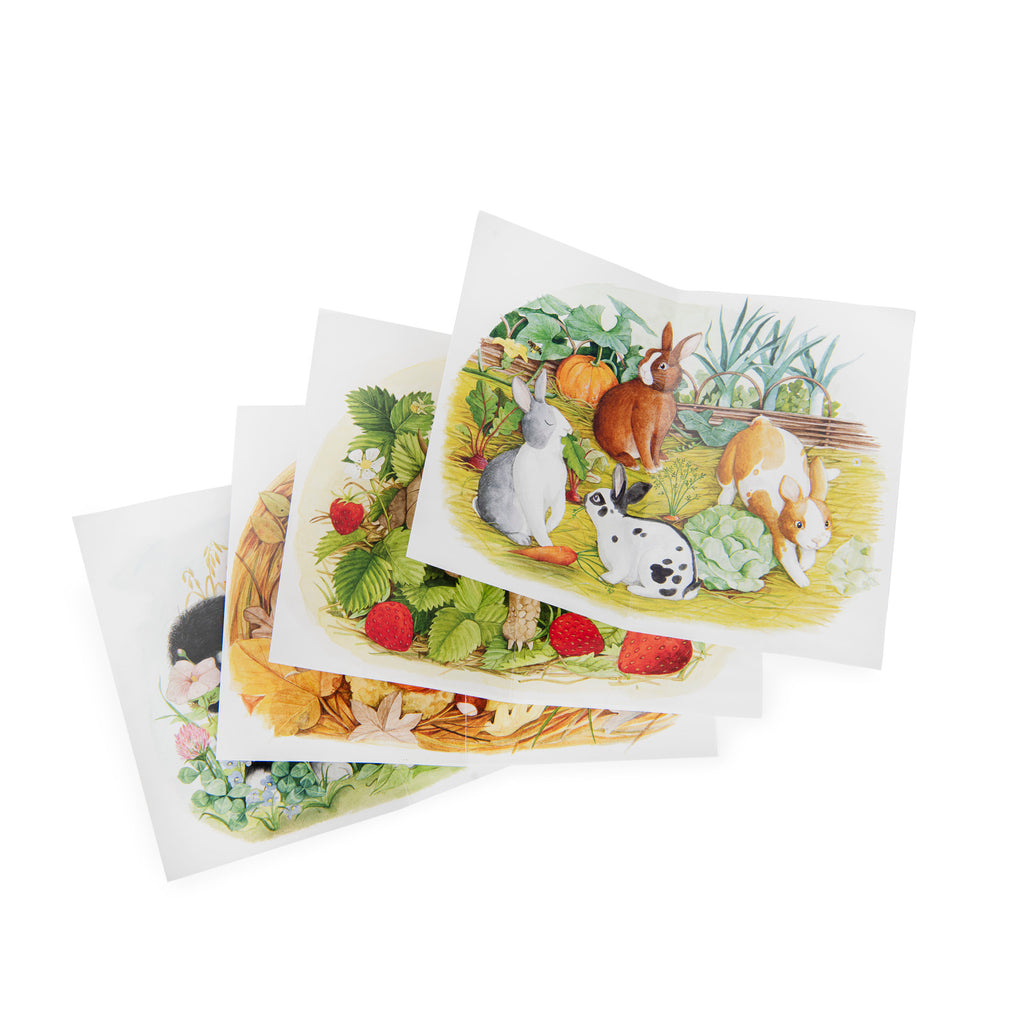 4 mini puzzles des animaux