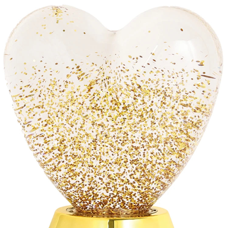 Lampe cœur à paillettes
