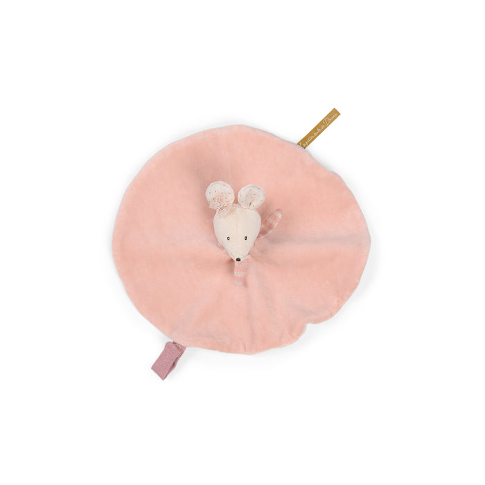 Doudou souris rose