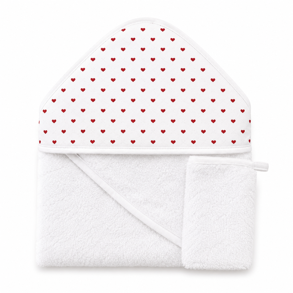 Cape de bain & gant de toilette