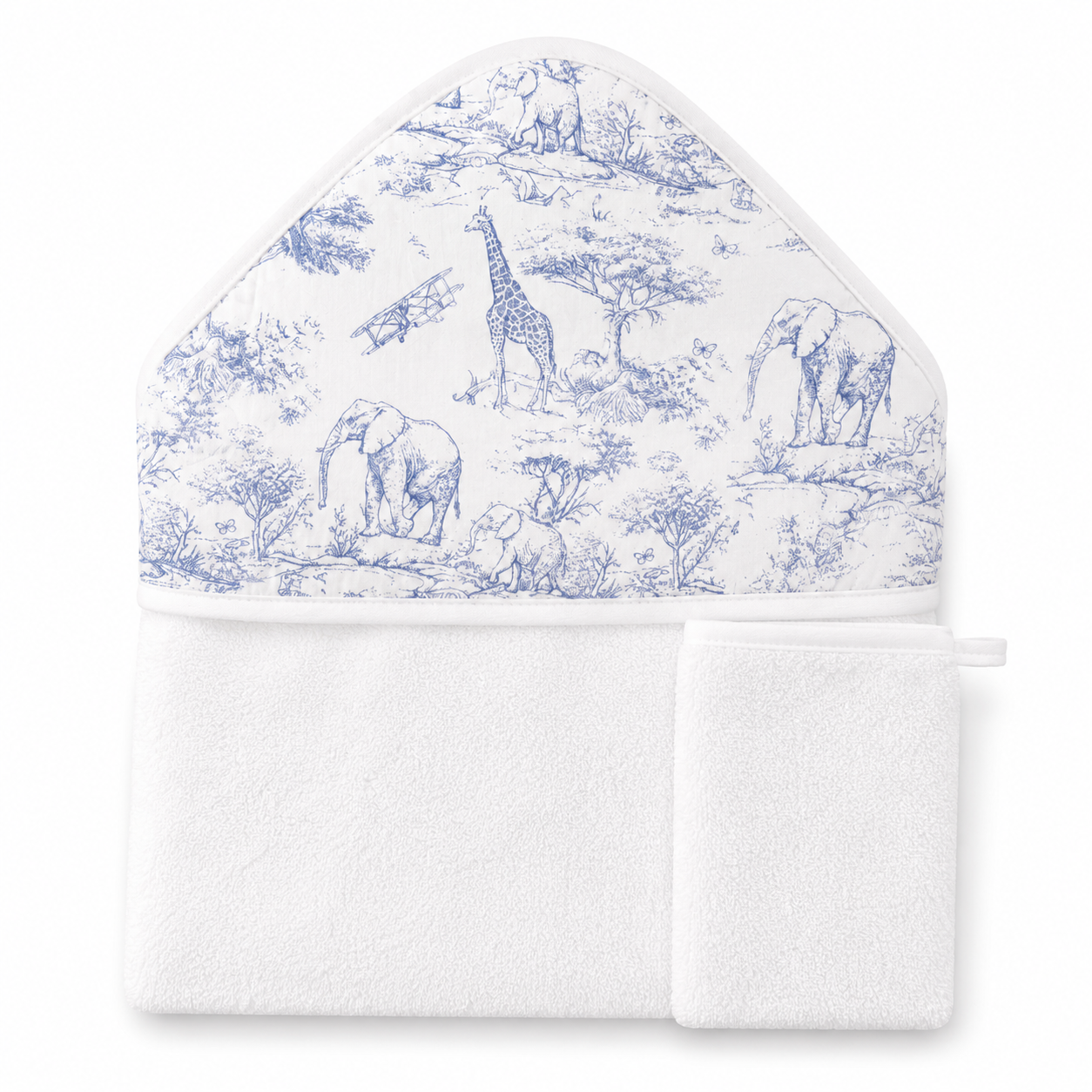 Cape de bain & gant de toilette