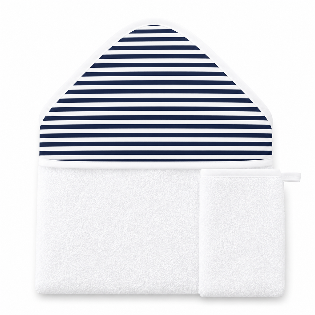 Cape de bain & gant de toilette