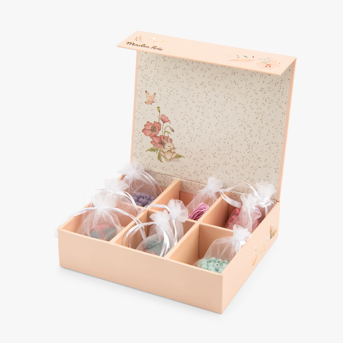 Coffret perles en bois