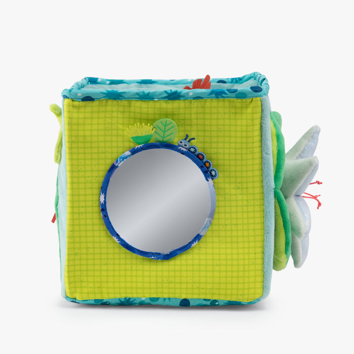 Grand cube d'activités tissu Grenouille