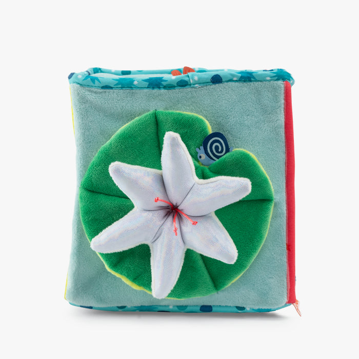 Grand cube d'activités tissu Grenouille