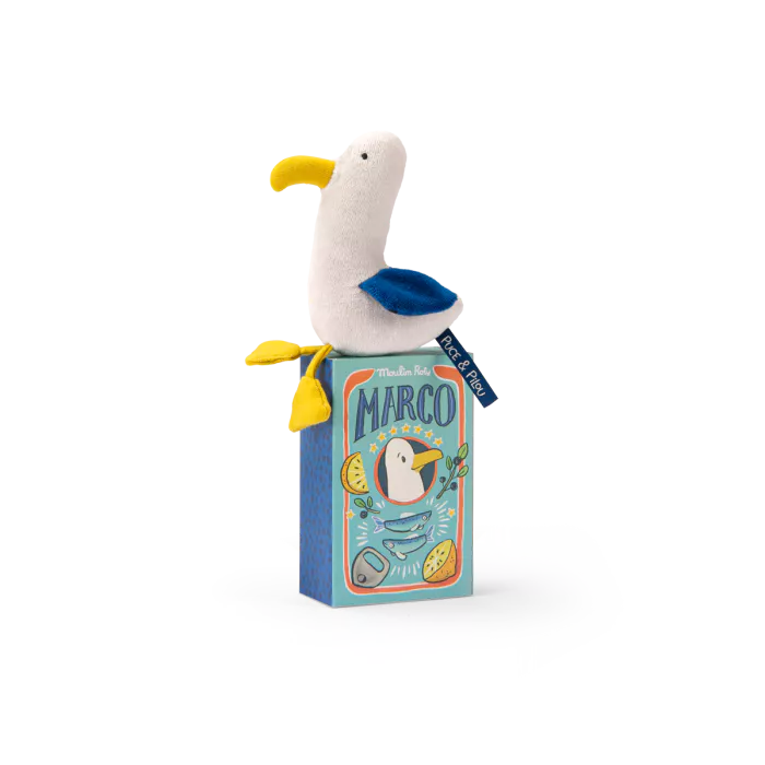 Poupée hochet goéland Marco