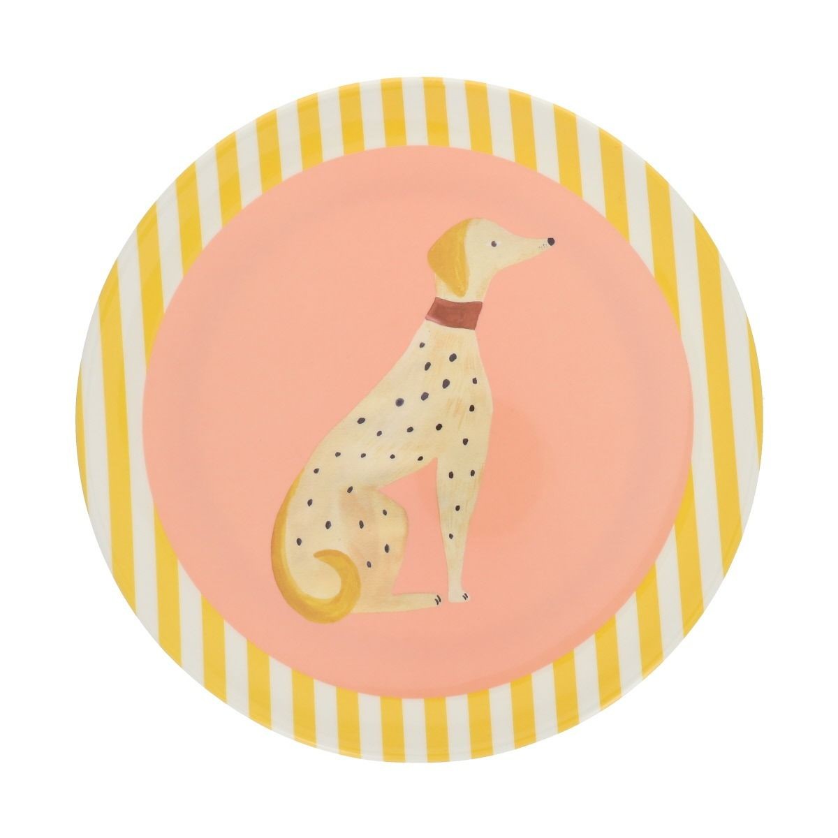 Assiette Olympe rose