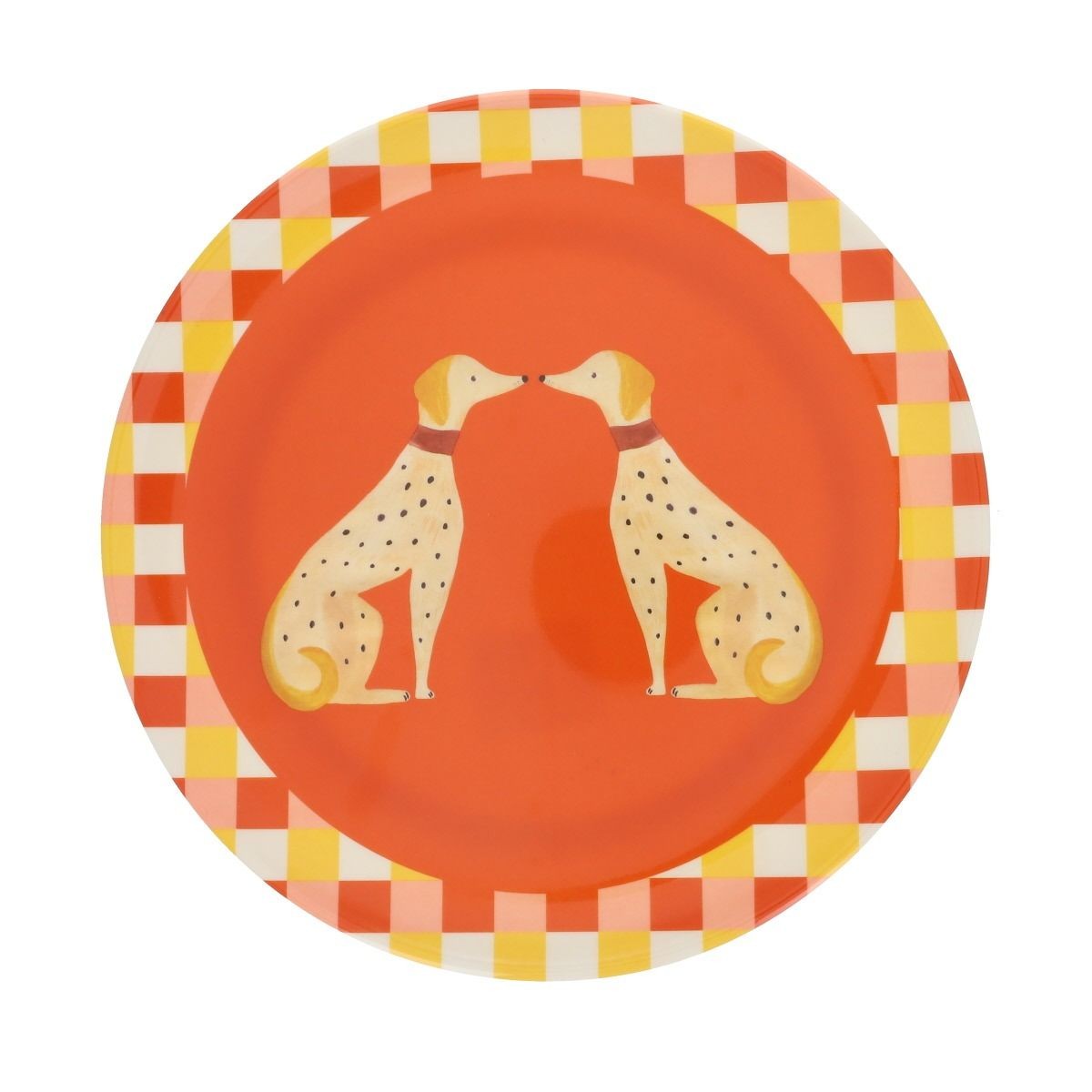 Assiette Olympe orange