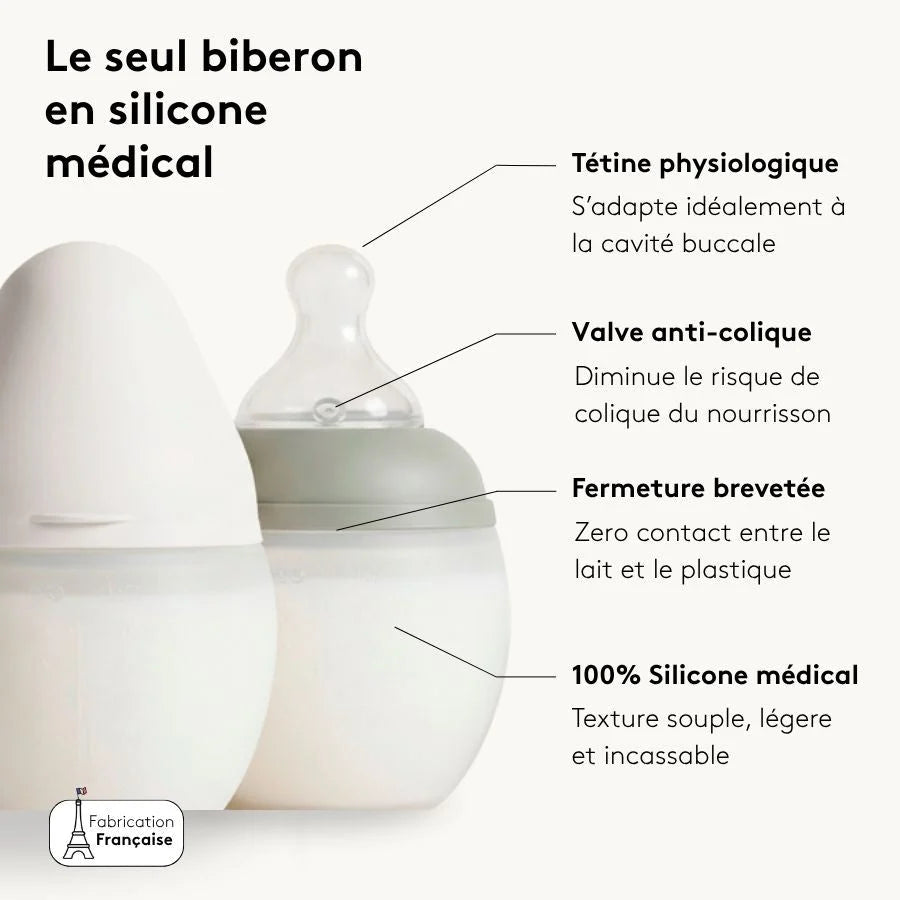 Biberon Élhée 150 ml Full of Love Blue
