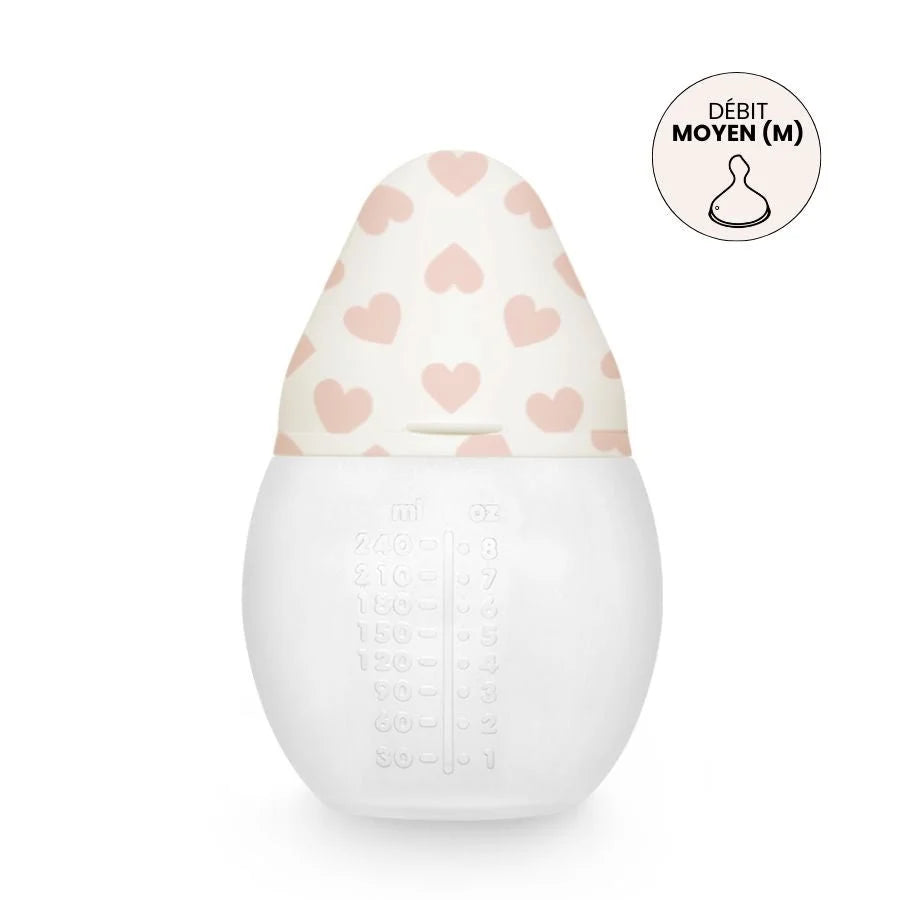 Biberon 330 ml Full of Love Pink Élhée