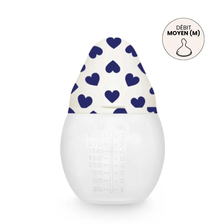 Biberon Élhée 330 ml Full of Love Blue