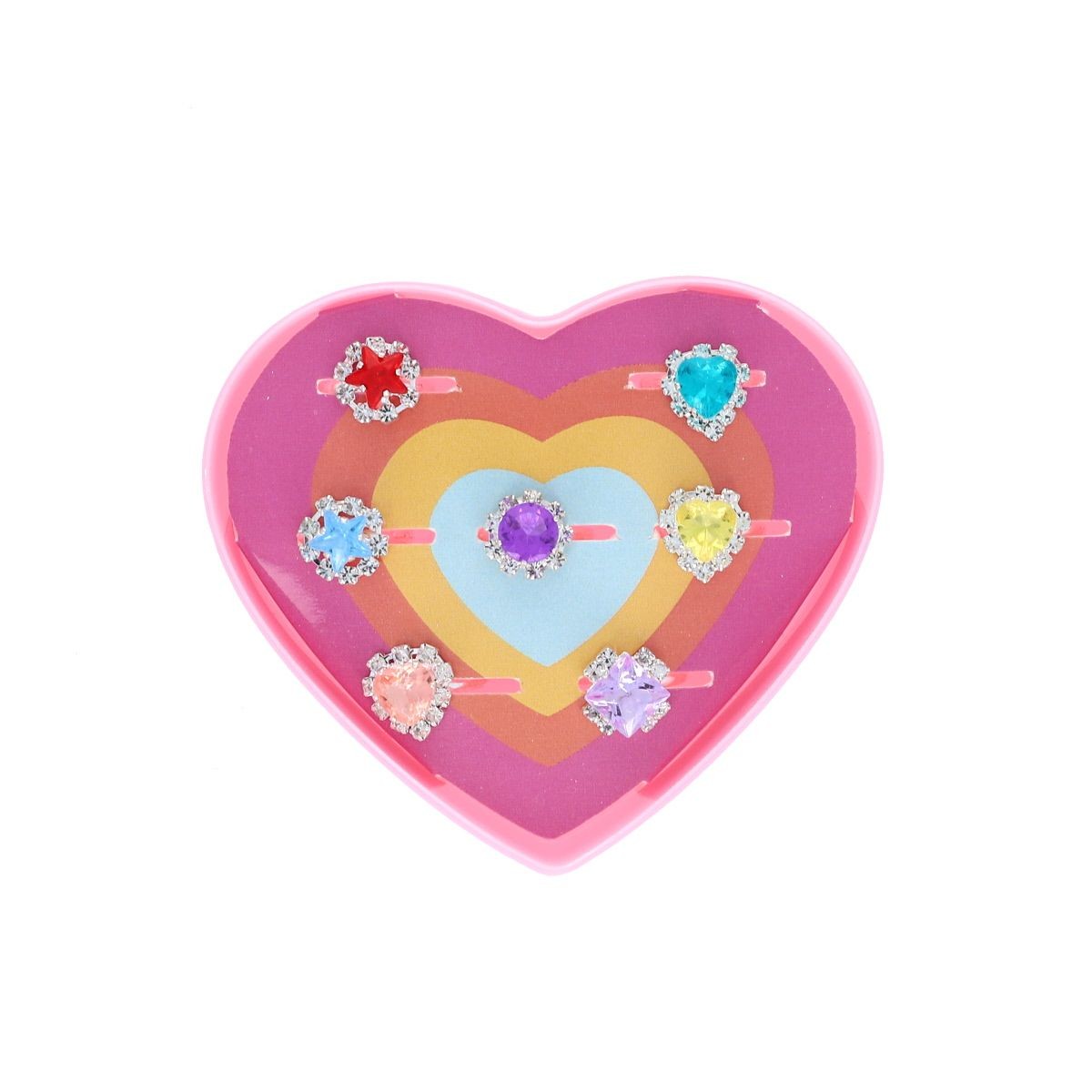 Boîte coeur 7 bagues