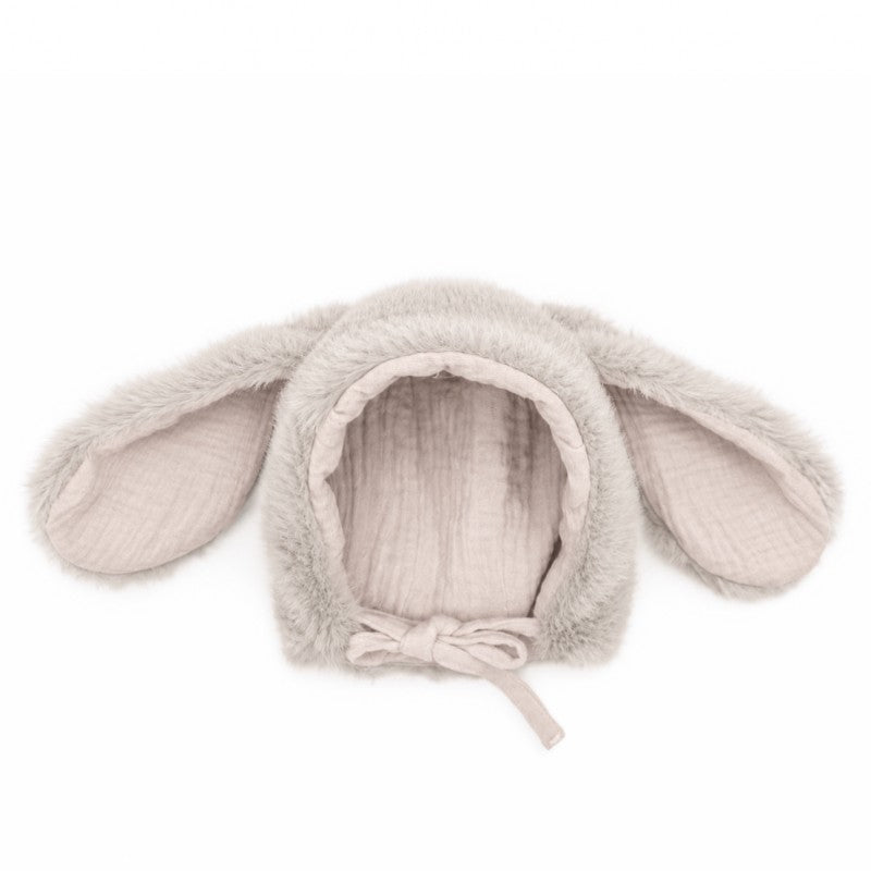 Bonnet lapin bébé warmy plushy