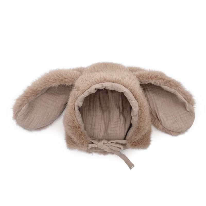 Bonnet lapin bébé warmy plushy