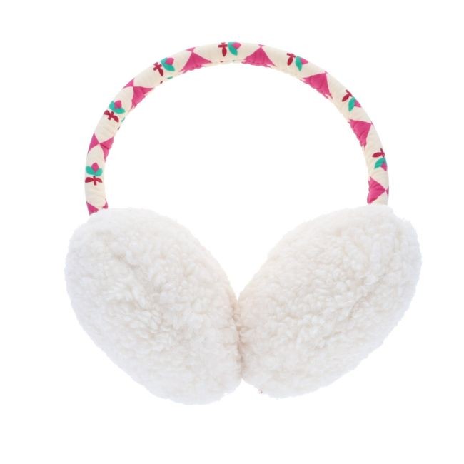 Cache oreilles sherpa fleuri