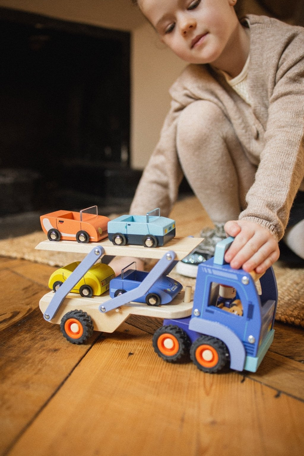 Camion de transport de voitures