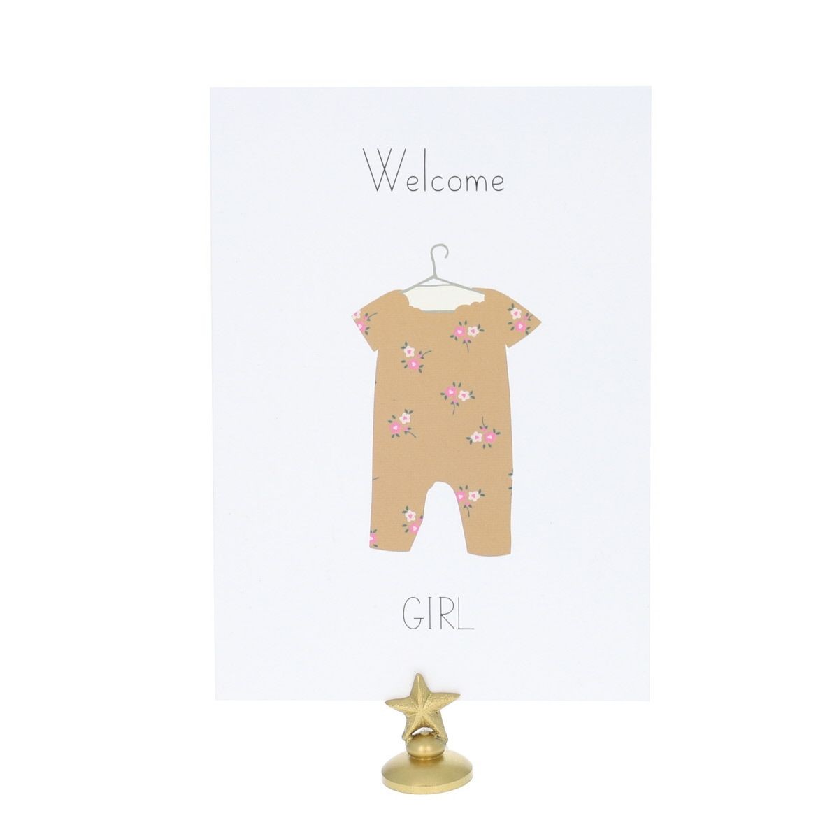 Carte naissance Welcome Girl