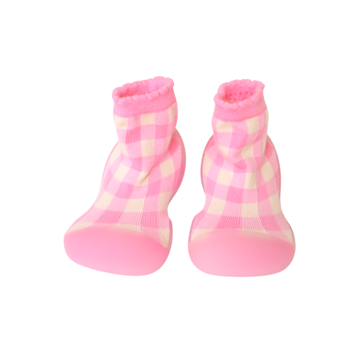 Chaussinettes vichy rose 22-23