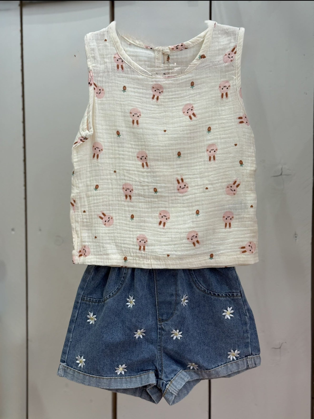 Débardeur gaze lapin