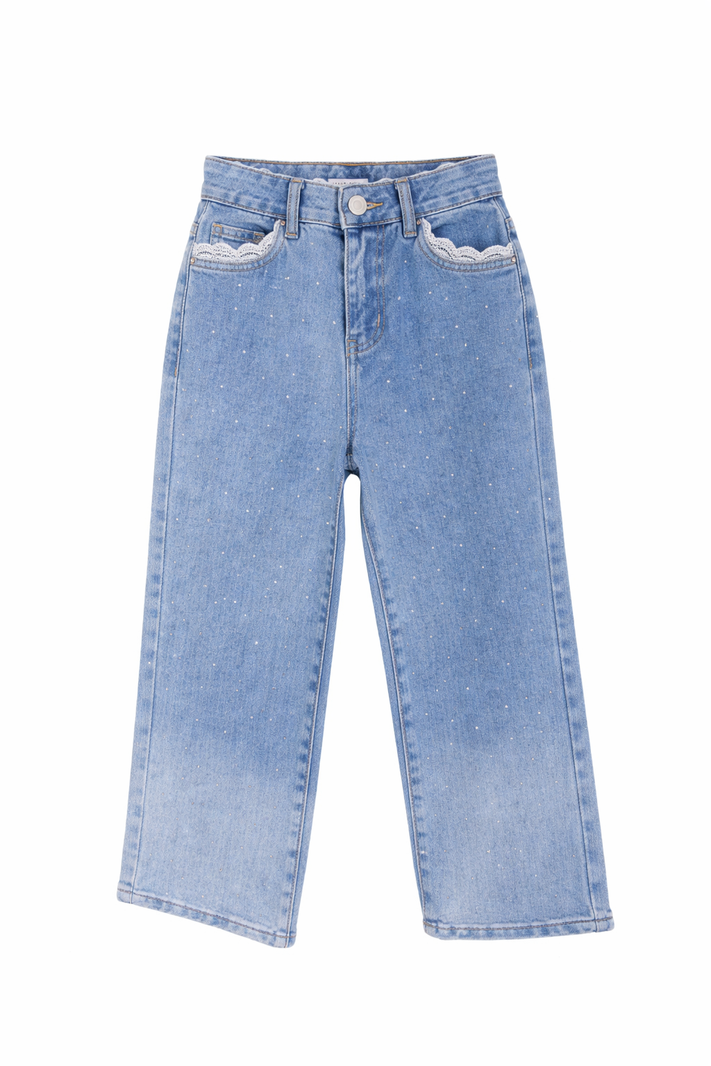 Jean strass avec dentelle 5687