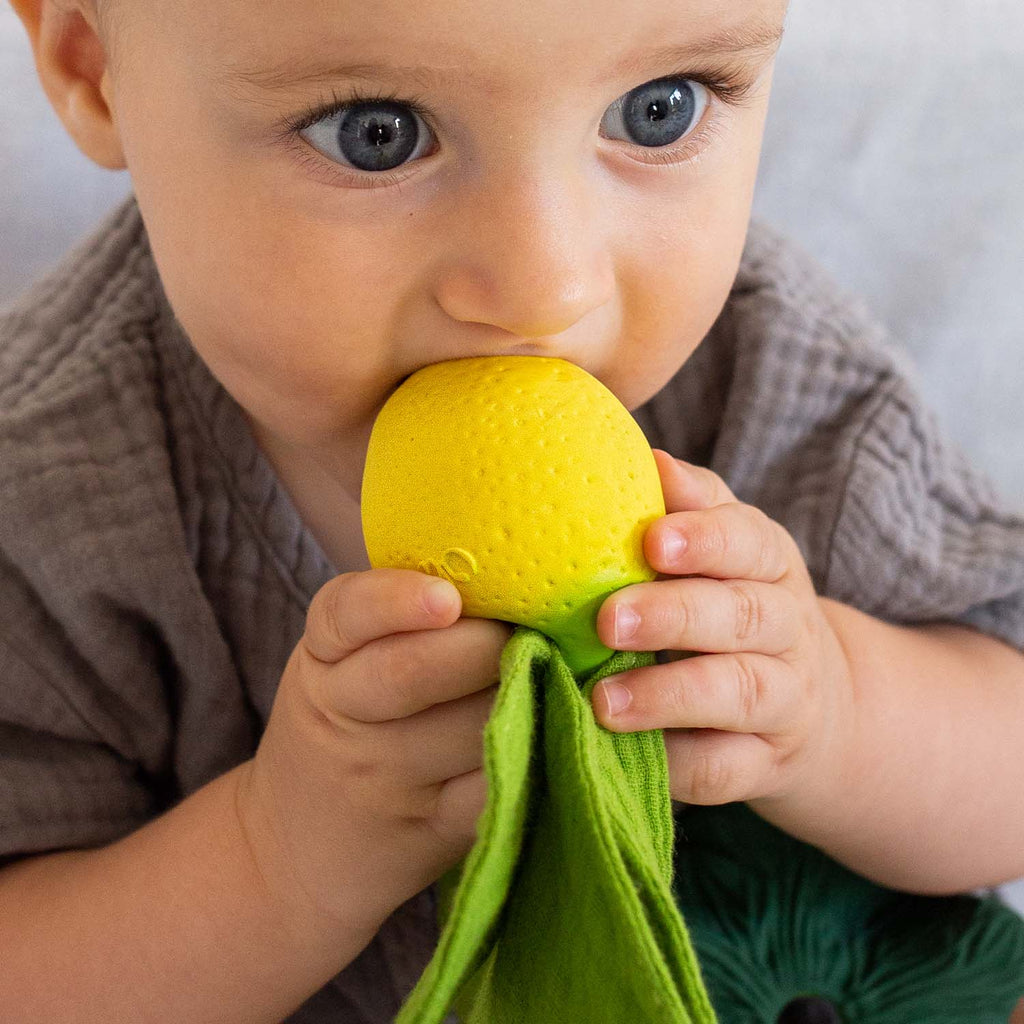 Doudou de dentition citron