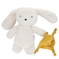 Lapin et son doudou moutarde