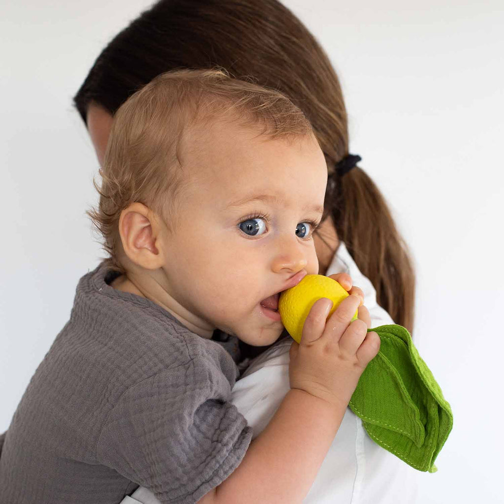 Doudou de dentition citron