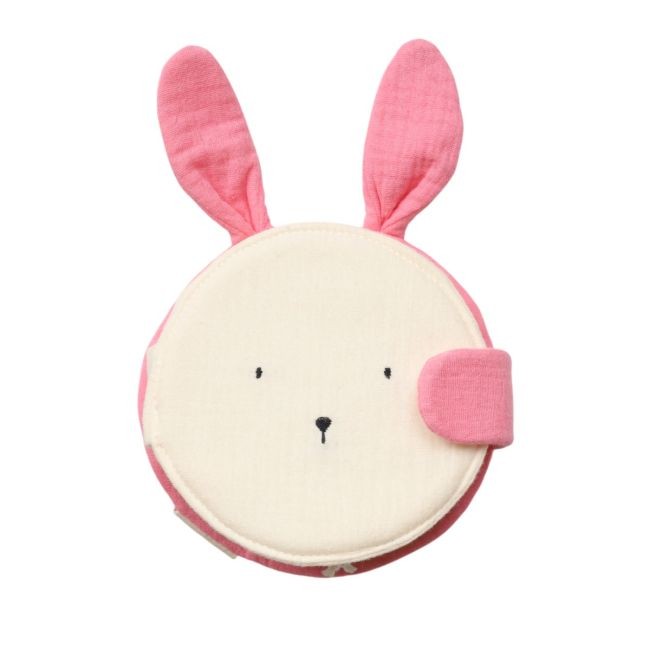 Livre d'éveil lapin rose