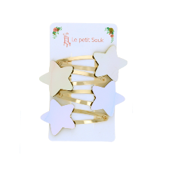 Lot de 4 barrettes étoile