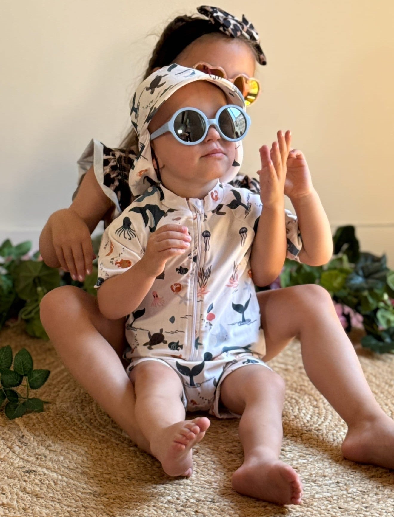 Lunettes rondes bleu